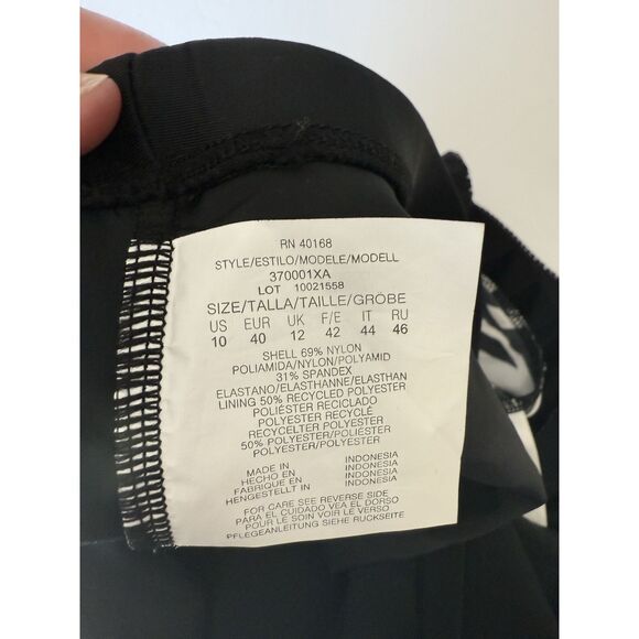 Magicsuit By Miraclesuit Elsa Tankini Top & Bottom Swimsuit Black V Neck Size 10 - Picture 13 of 16